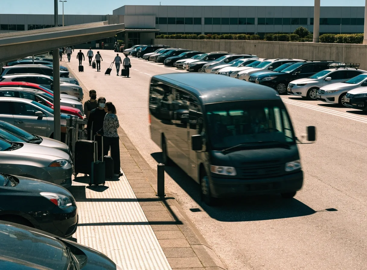 Long term car park rows at Melbourne Airport